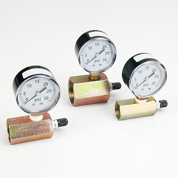 Hex Body Gas Line Test Gauge